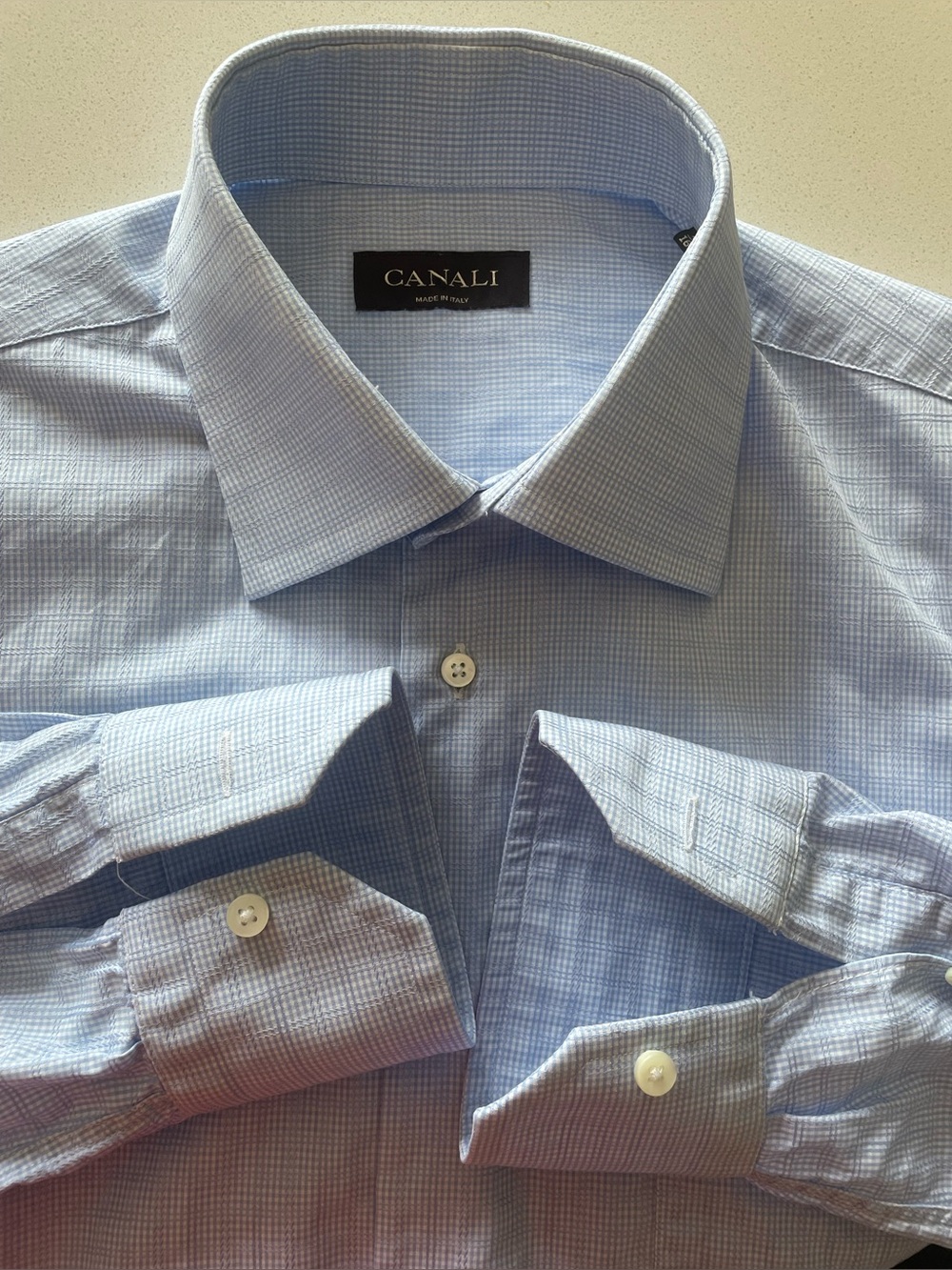 Canali - all cotton dress shirt Size 42 (16.5”neck)